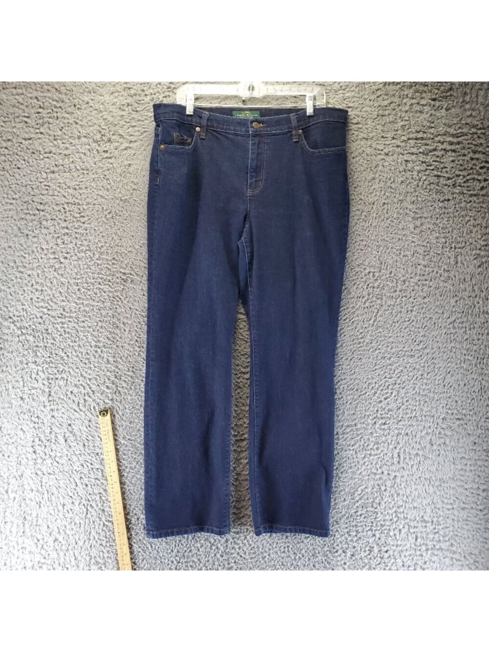 Lauren Jeans Co. Jeans Womens 16W Blue Straight Classic Fit Denim Stretch